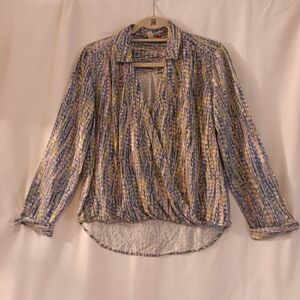 Pilcro Tisha Surplice blouse.